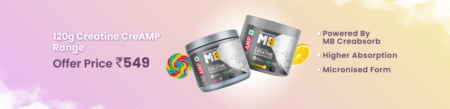 120g Creatine Monohydrate CreAMP Range | Offer Price - 549