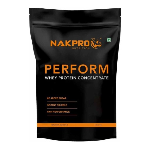 1 - Nakpro Perform Whey Protein Concentrate,  2.2 lb  Double Rich Chocolate 