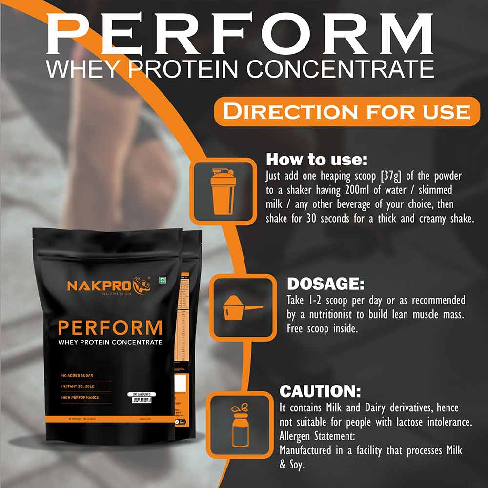 3 - Nakpro Perform Whey Protein Concentrate,  2.2 lb  Chocolate 