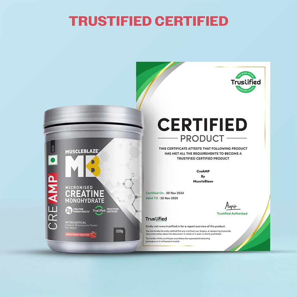 5 - MuscleBlaze Creatine Monohydrate CreAMP,  Watermelon Kool Aid  0.71 lb