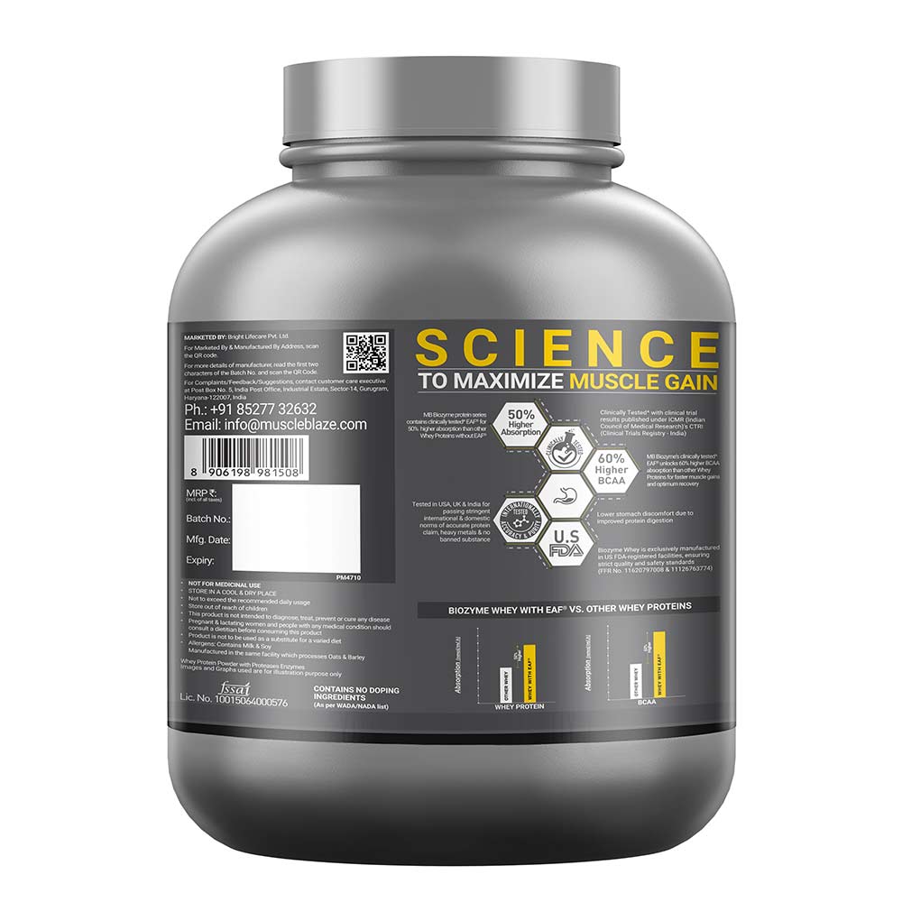 1 - MuscleBlaze Biozyme Performance Whey,  4.4 lb  Blue Tokai Cafe Latte