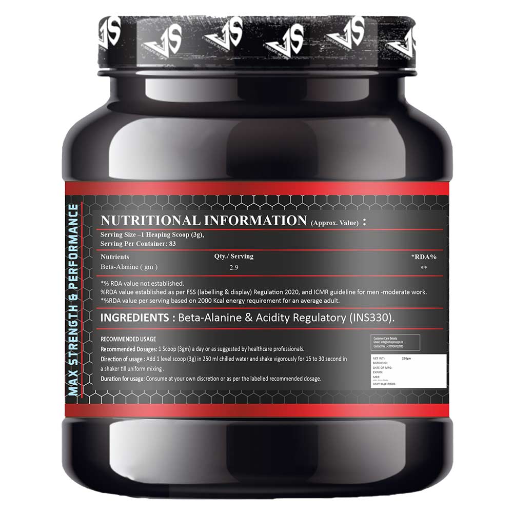 2 - V-SHAPE Beta -Alanine,  Unflavoured  0.55 lb 
