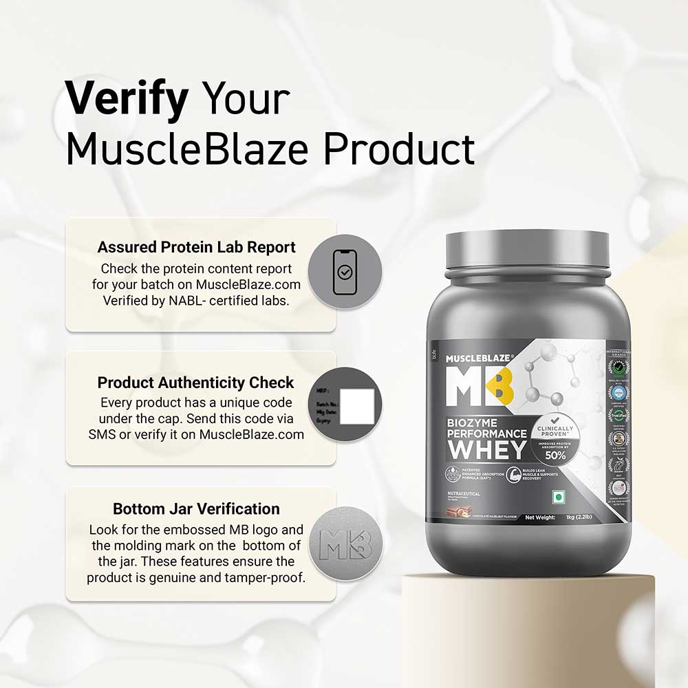 2 - MuscleBlaze Biozyme Performance Whey,  2.2 lb  Chocolate Hazelnut