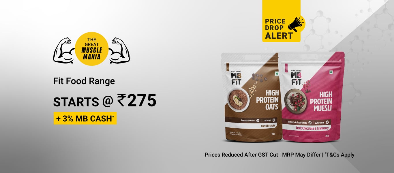 Fit Foods - Starts @ New Prices : 275 + 3% MB Cash