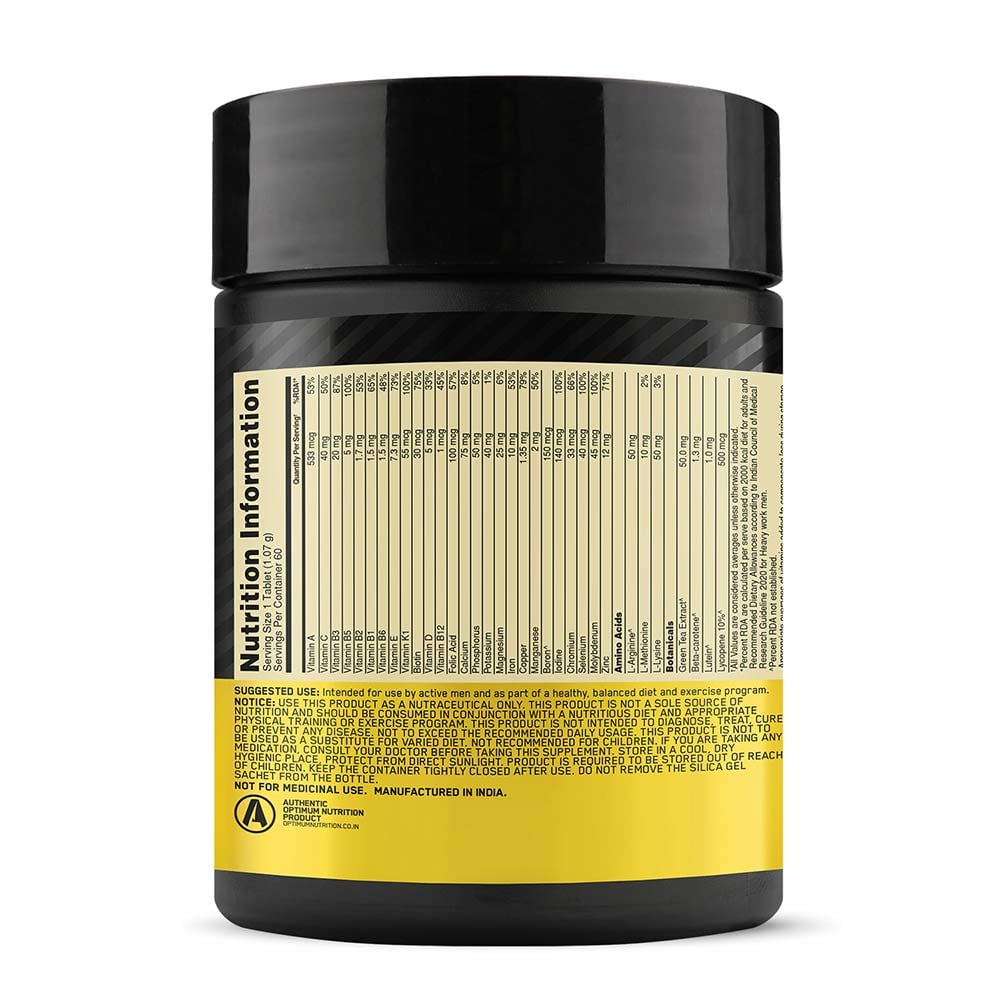 9 - ON (Optimum Nutrition) Multivitamin for Men,  60 tablet(s)  Unflavoured 