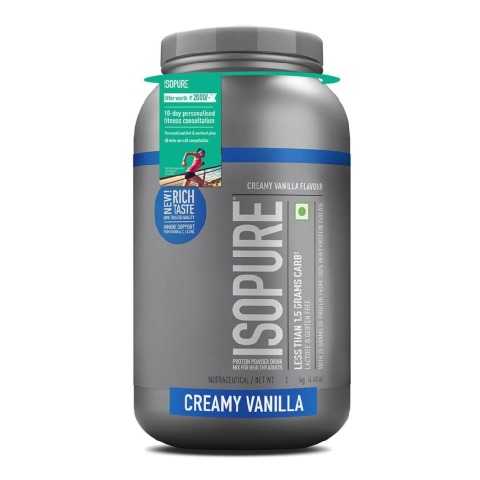 1 - Isopure 100% Whey Protein Isolate,  4.4 lb  Low Carb - Creamy Vanilla 