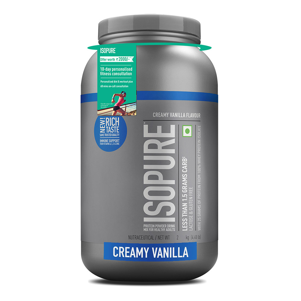 1 - Isopure 100% Whey Protein Isolate,  4.4 lb  Low Carb - Creamy Vanilla 