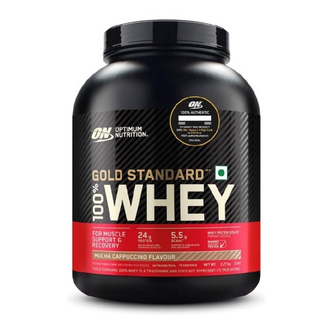 1 - ON (Optimum Nutrition) Gold Standard 100% Whey Protein,  5 lb  Mocha Cappuccino 