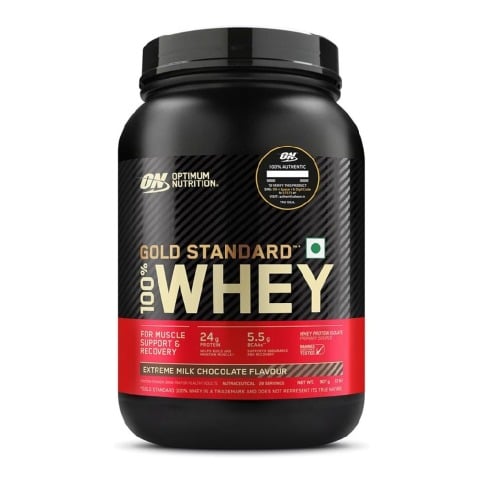 1 - ON (Optimum Nutrition) Gold Standard 100% Whey Protein, 2 lb Extreme Milk Chocolate
