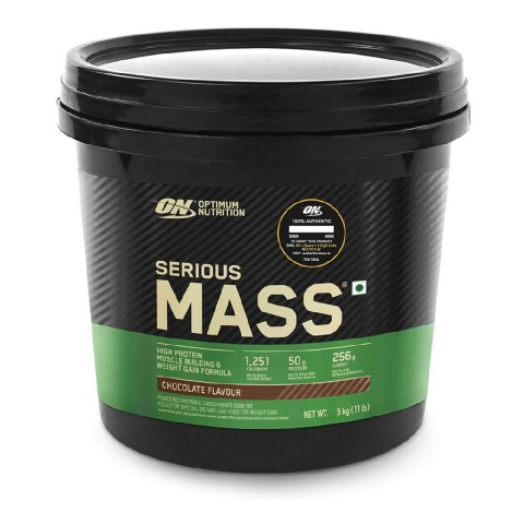 1 - ON (Optimum Nutrition) Serious Mass,  11 lb  Chocolate 