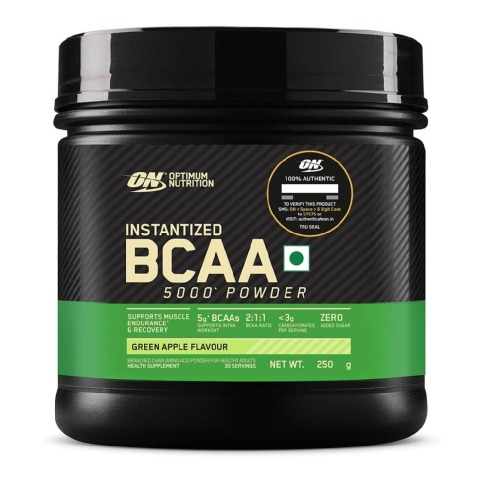 1 - ON (Optimum Nutrition) Instantized BCAA 5000,  0.55 lb  30 Servings  Green Apple 