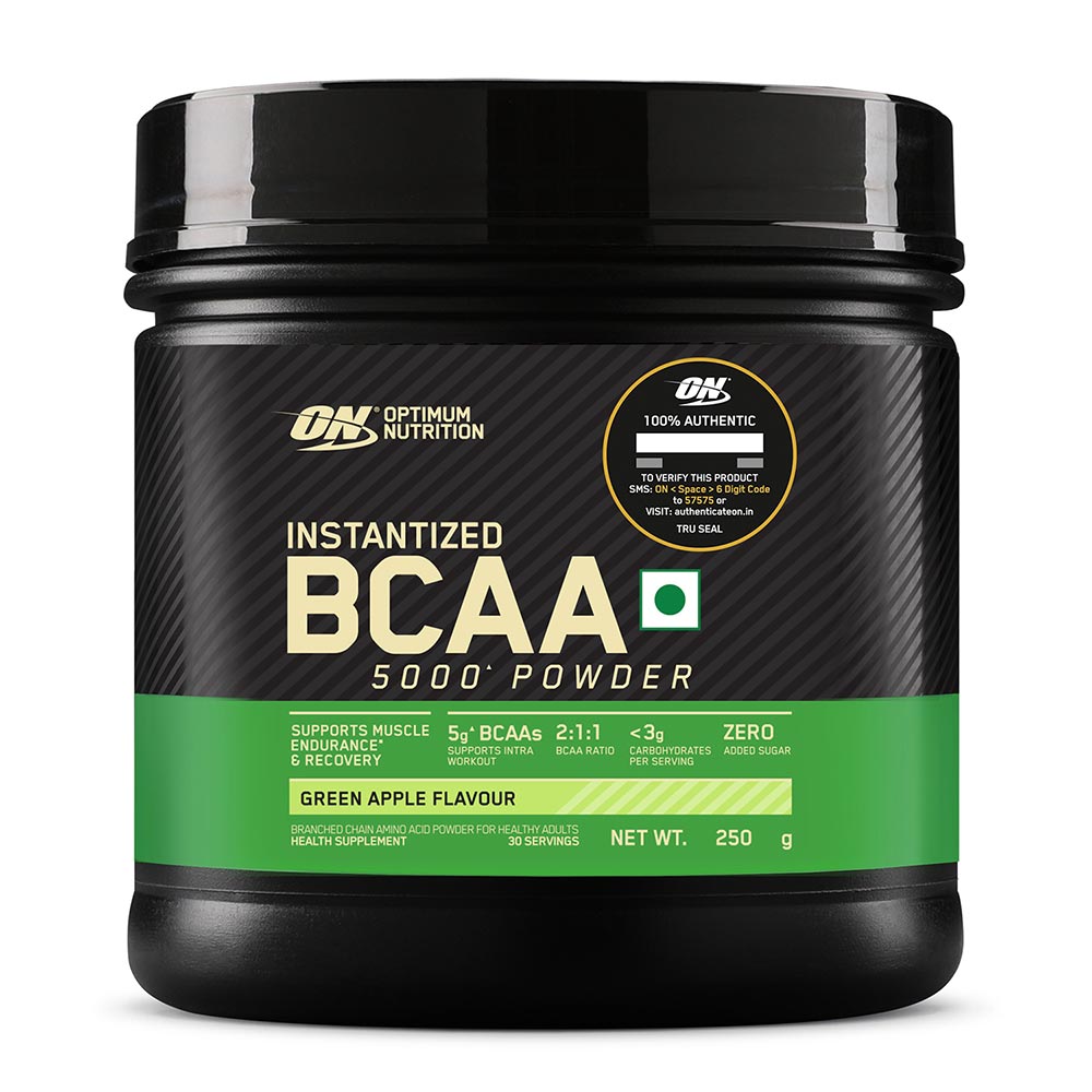 1 - ON (Optimum Nutrition) Instantized BCAA 5000,  0.55 lb  30 Servings  Green Apple 