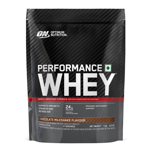 1 - ON (Optimum Nutrition) Performance Whey,  2.2 lb  Chocolate Milkshake (Pouch) 