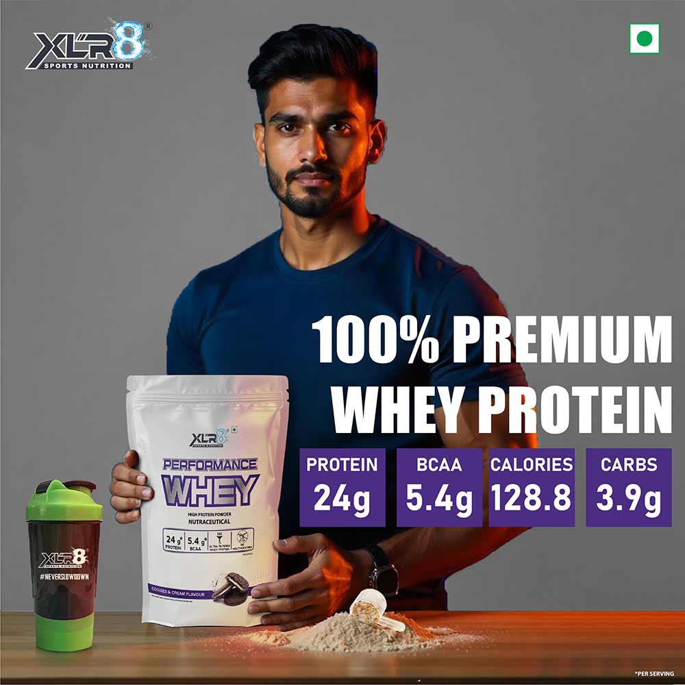 4 - XLR8 Performance Whey,  2 lb  Cookies & Cream 