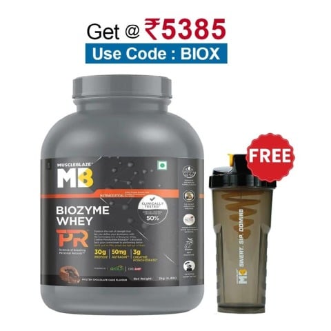 MuscleBlaze Biozyme Whey PR,  4.4 lb  Molten Chocolate Cake 