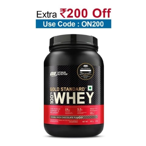 ON (Optimum Nutrition) Gold Standard 100% Whey Protein, 2 lb Double Rich Chocolate