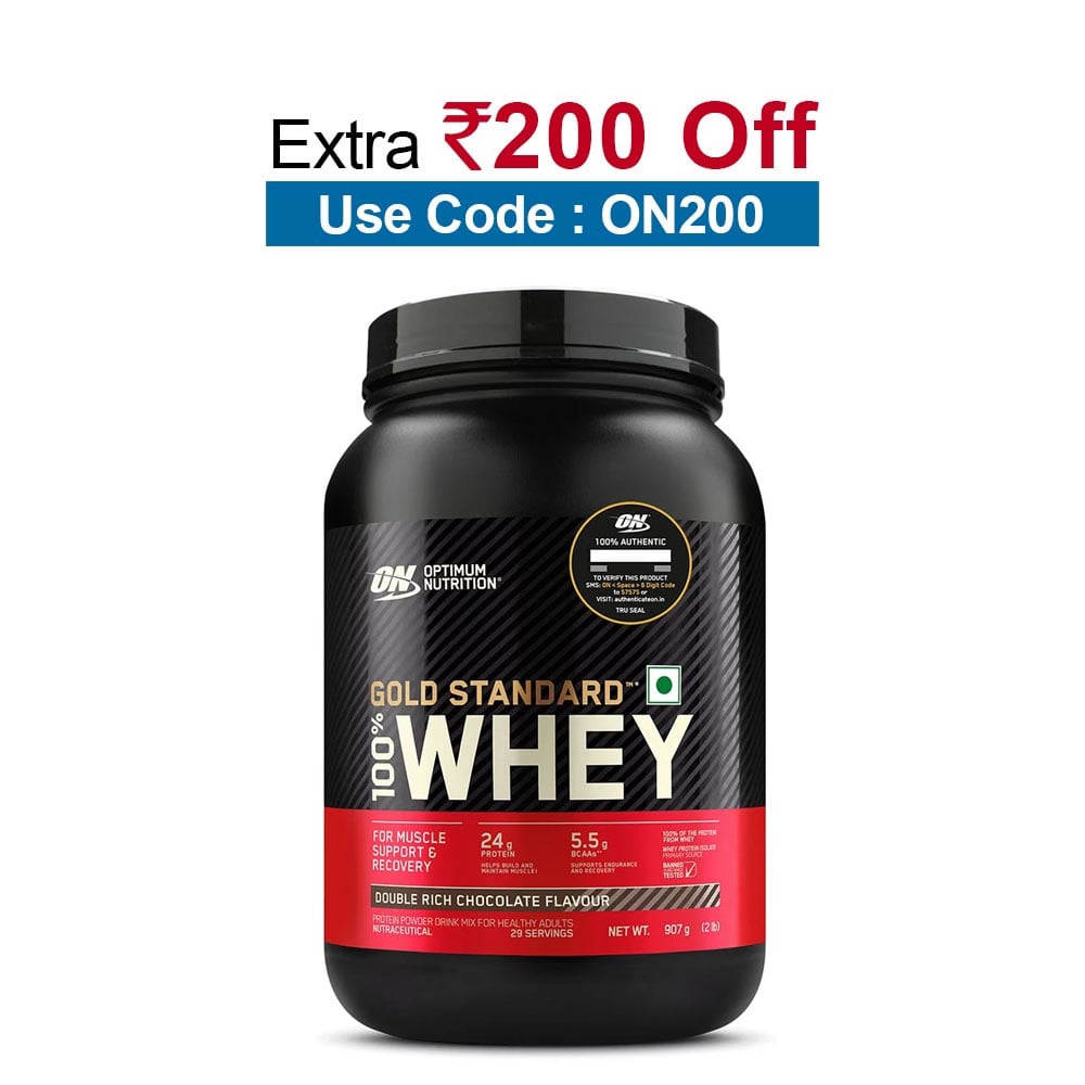 ON (Optimum Nutrition) Gold Standard 100% Whey Protein, 2 lb Double Rich Chocolate