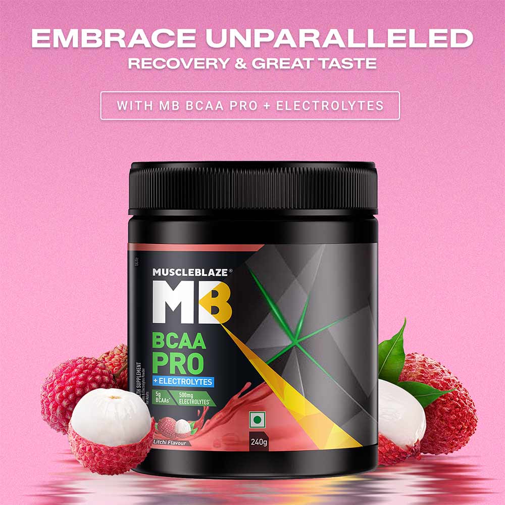 2 - MuscleBlaze BCAA Pro,  0.53 lb  30 Servings  Litchi