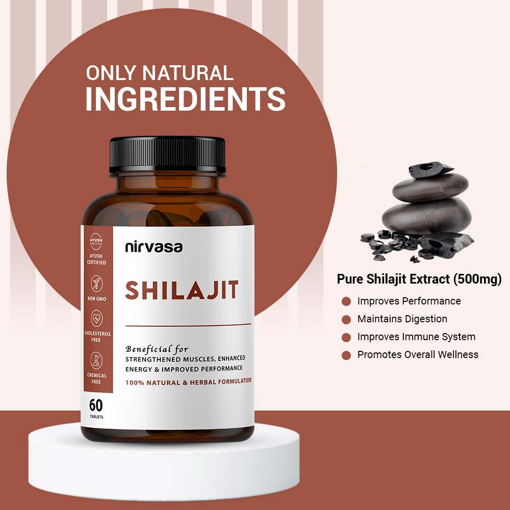 4 - Nirvasa Ashwagandha & Shilajit Combo,  60 tablet(s) 