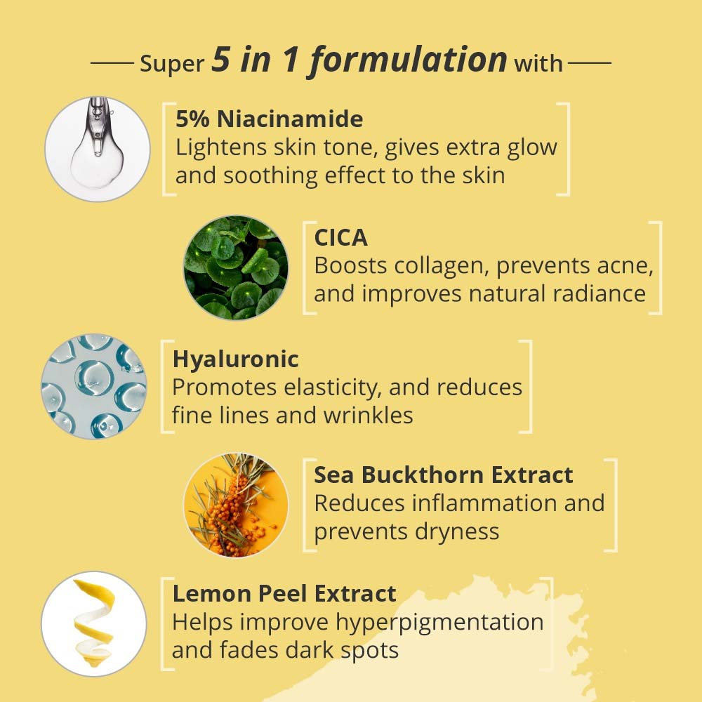 5 - Nirvasa Sunscreen Gel with 5% Niacinamide,  50 ml  SPF 50+ with PA+++ (Pack of 2) 