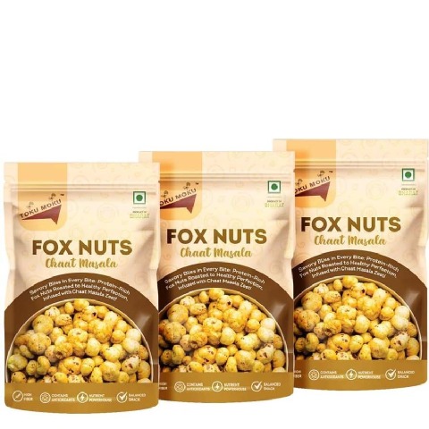 1 - TOKU MOKU Roasted Makhana,  Chaat Masala (Pack of 3)  55 g 