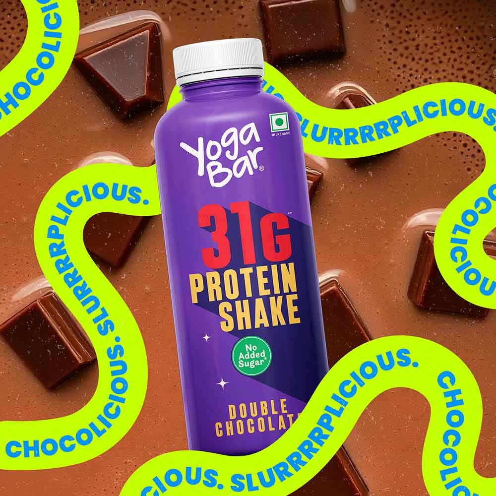 4 - Yogabar 31g Protein Shake,  250 ml  Double Chocolate 
