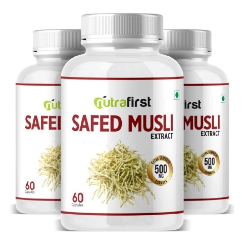 1 - NutraFirst Safed Musli Extract (500 mg),  180 capsules 