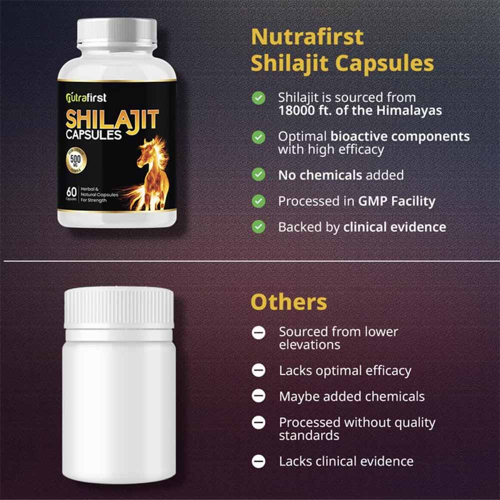 4 - NutraFirst Shilajit (500 mg),  120 capsules 