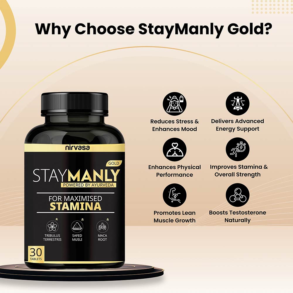 5 - Nirvasa StayManly Gold,  30 tablet(s)  Unflavoured 
