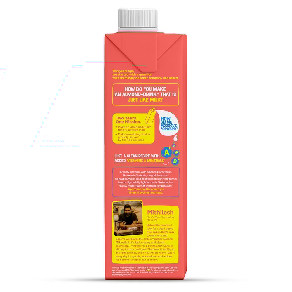 2 - Yogabar Almond Drink,  1 L  Unsweetened 