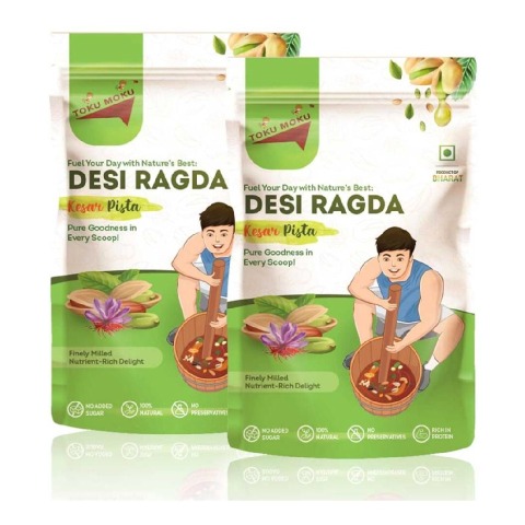 1 - TOKU MOKU Desi Ragda,  325 g  Kesar Pista (Pack of 2) 