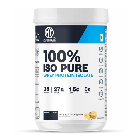 1 - Muscle Trail 100% Iso Pure Whey Protein Isolate,  2.2 lb  Malai Kulfi 