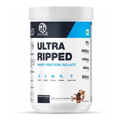 1 - Muscle Trail Ultra Ripped Whey Protein Isolate, 2.2 lb Mocca Socca