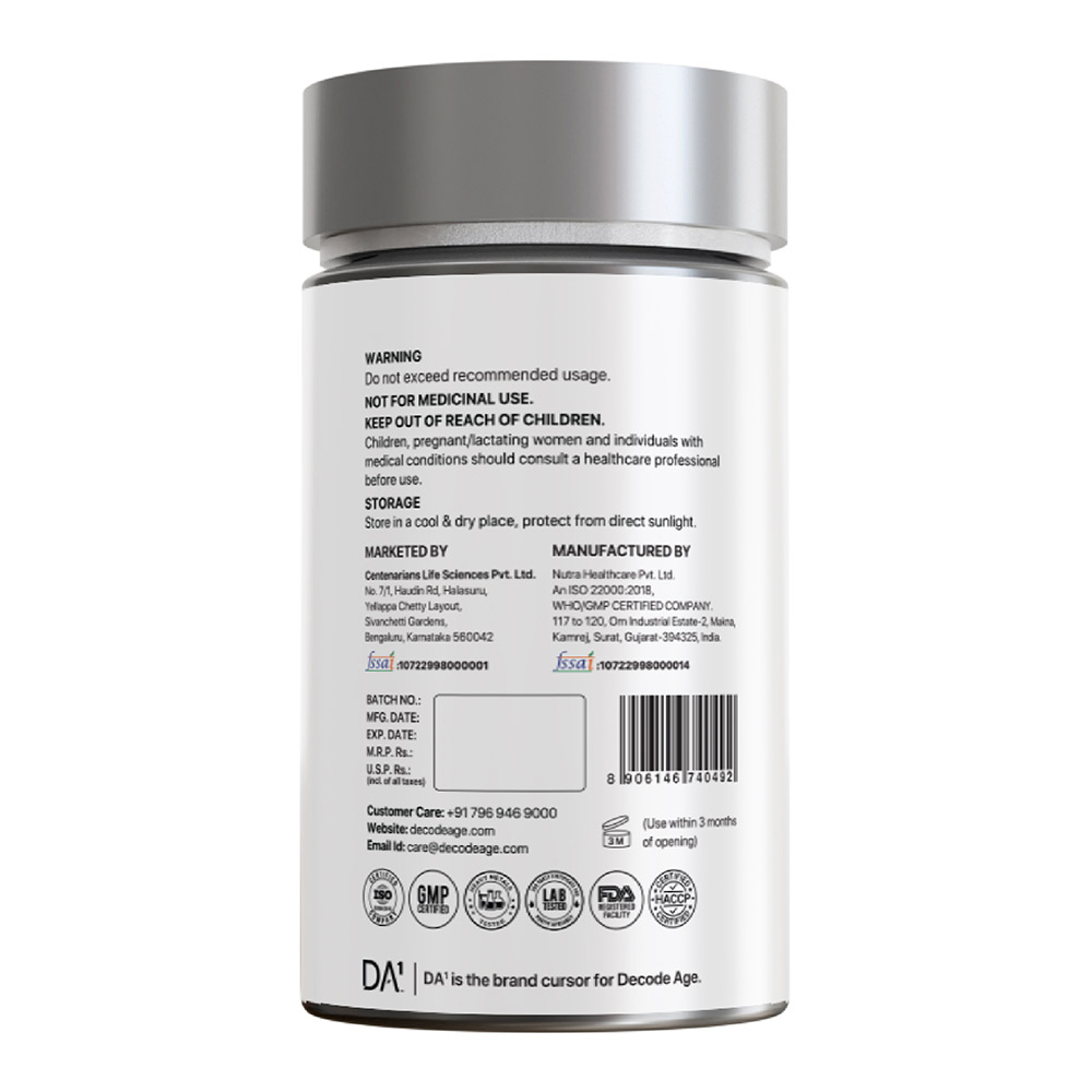 10 - Decode Age Vitamin D3 600 IU, K2 (MK7), A & E,  30 veggie capsule(s) 