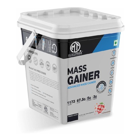 1 - Muscle Trail Advanced Mass Gainer,  11.24 lb  Strawberry 