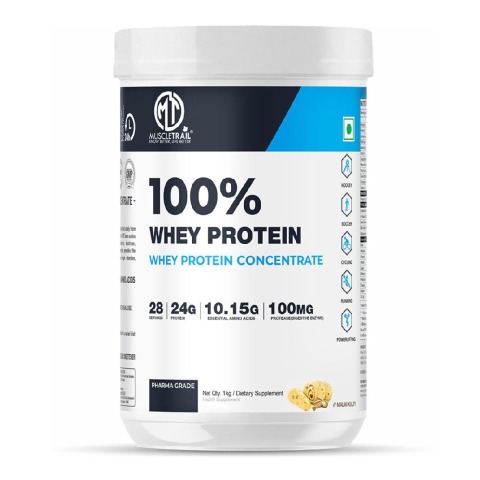 1 - Muscle Trail 100% Whey Protein Concentrate,  2.2 lb  Malai Kulfi 
