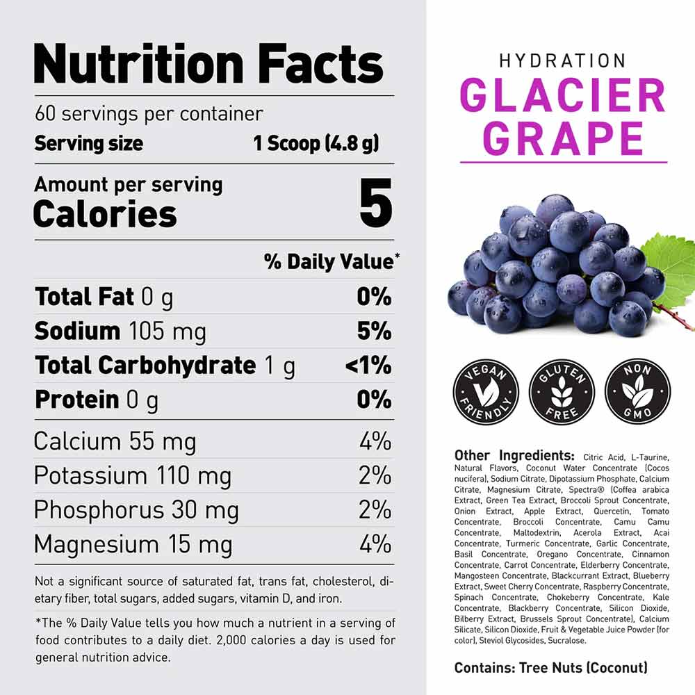 3 - Kaged Muscle Hydration,  0.63 lb  Glacier Grape 