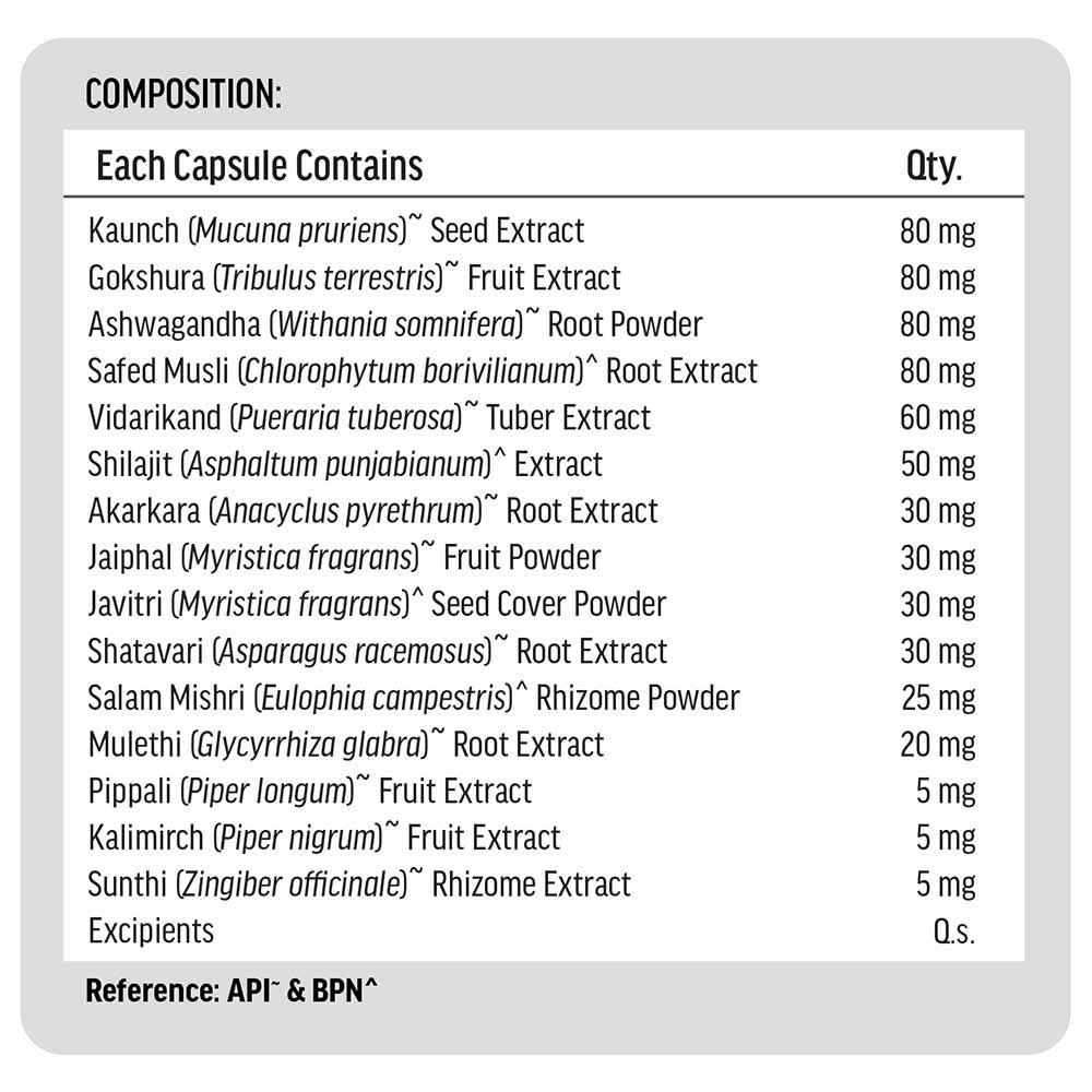 HK Vitals Pure Himalayan Shilajit Resin 15 g and Perform 60 caps combo