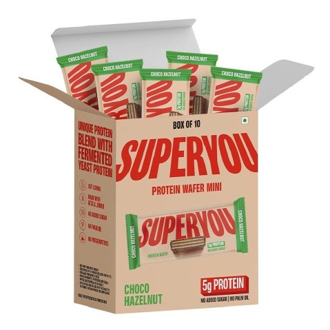 1 - Superyou Protein Wafer Mini Bar,  10 bar(s)  Choco Hazelnut 