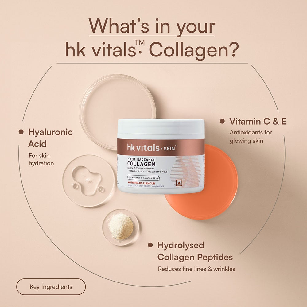4 - HK Vitals Skin Radiance Collagen,  Marine Collagen  100 g  Watermelon
