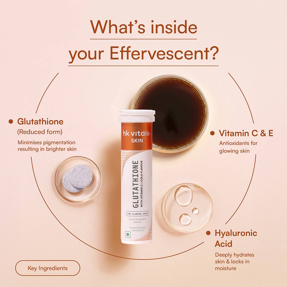 4 - HK Vitals Glutathione Effervescent with Vitamin C,  Cola  15 tablet(s)