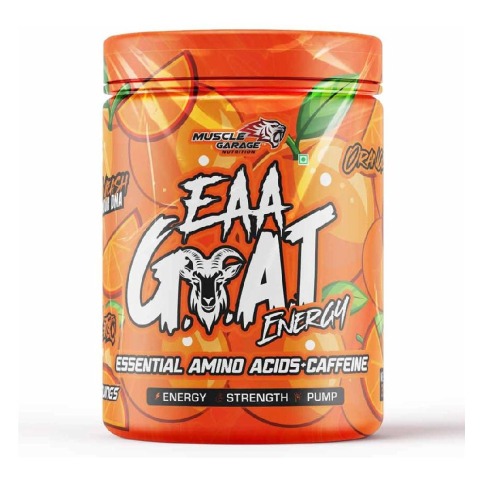 1 - Muscle Garage EAA Goat Energy,  Orange  0.88 lb  30 Servings 