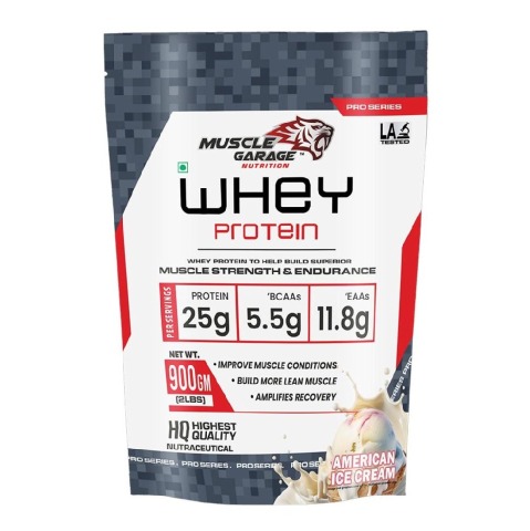 1 - Muscle Garage Whey Protein,  2 lb  American Ice Cream 