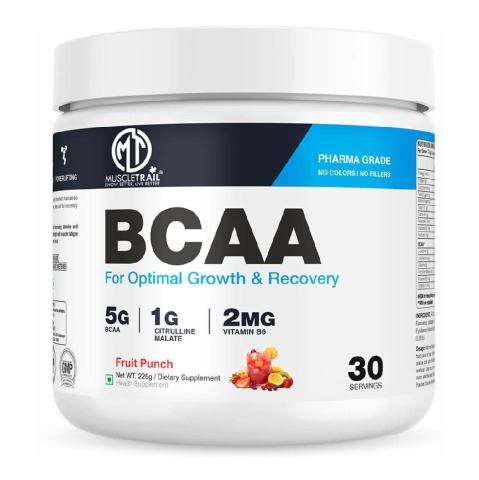 1 - Muscle Trail BCAA, 0.49 lb 30 Servings Fruit Punch
