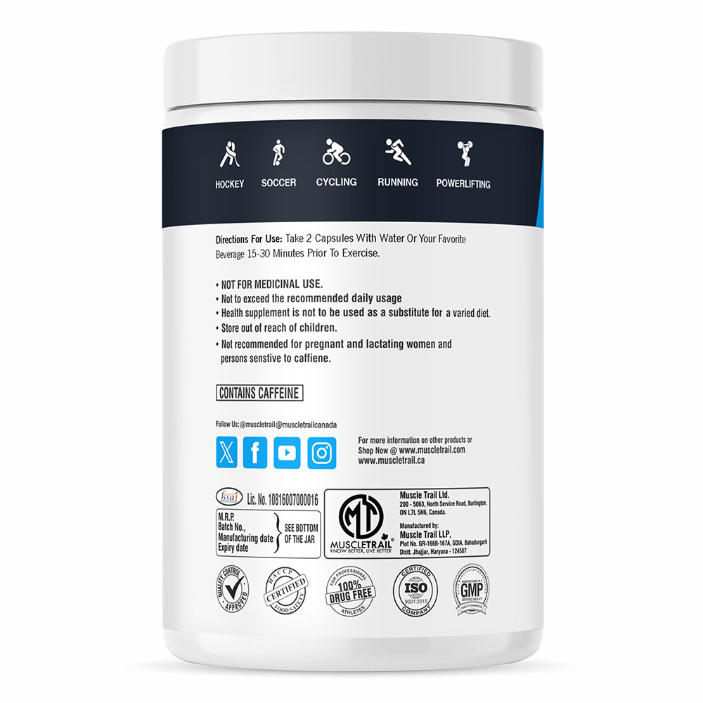 3 - Muscle Trail Max Pump,  90 capsules  Unflavoured 