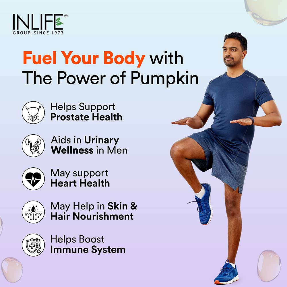 1 - INLIFE Pumpkin Seed Oil 320mg,  60 veggie capsule(s) 