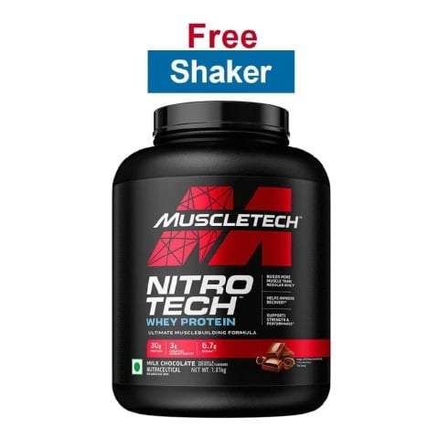 MuscleTech NitroTech Whey Protein,  4 lb  Milk Chocolate - India 