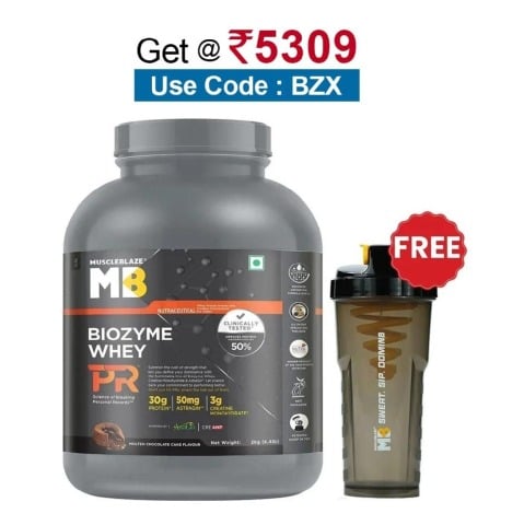 MuscleBlaze Biozyme Whey PR,  4.4 lb  Molten Chocolate Cake