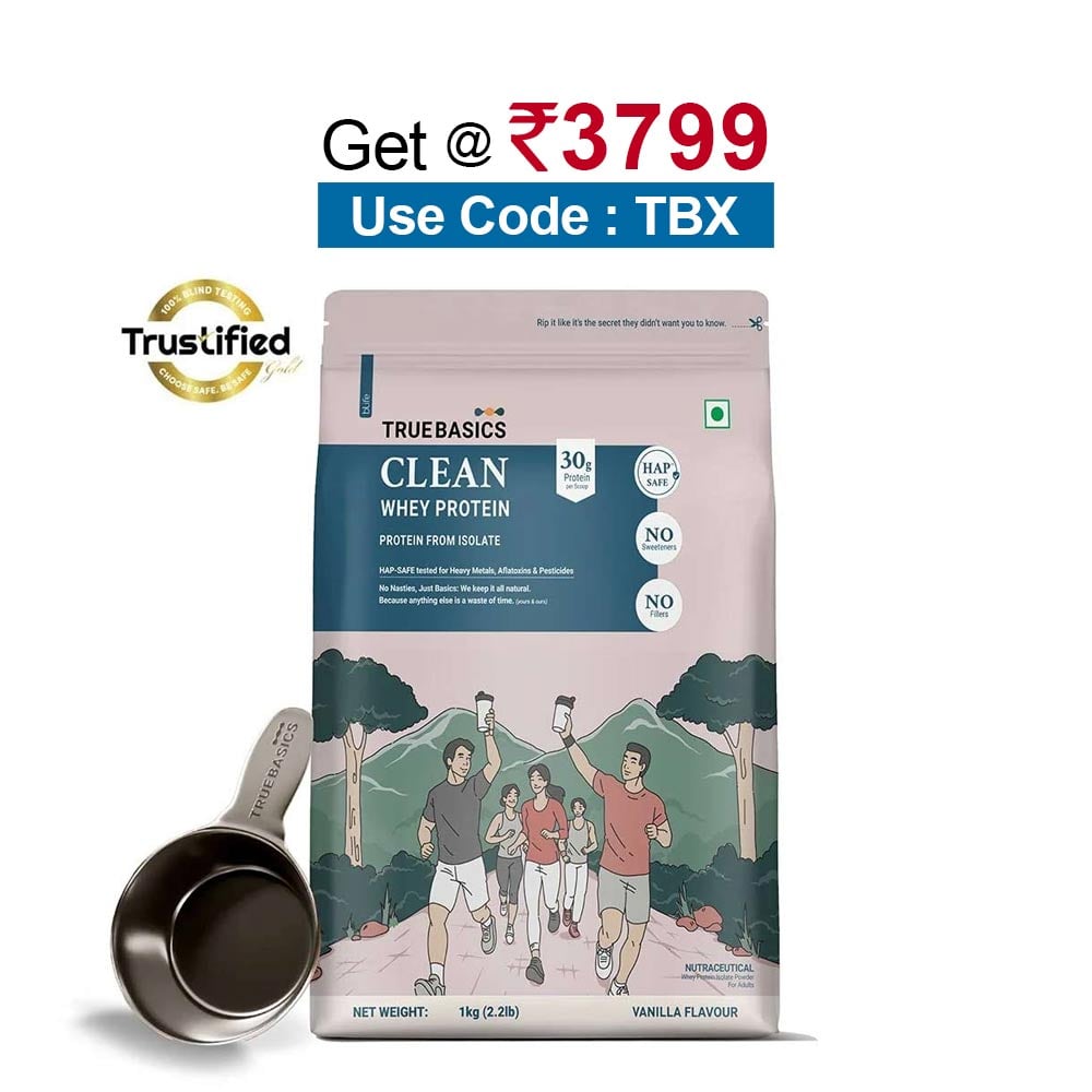 TrueBasics Clean Whey Protein (Isolate),  2.2 lb  Vanilla 