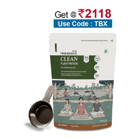 TrueBasics Clean Plant Protein,  2.2 lb  Chocolate 